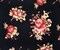 Black-Multi Rayon Stretch Spandex Floral Print Jersey Knit Fabric By the Yard